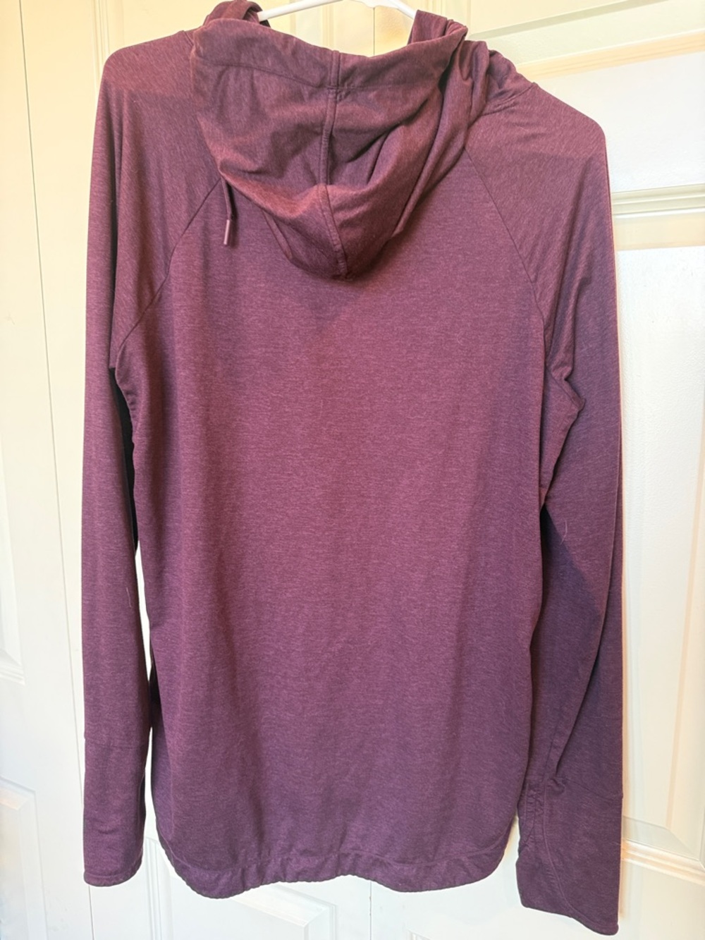 Athleta Uptempo Plum Cowl-Neck Pullover Hoodie SOFT Large L - Picture 7 of 7